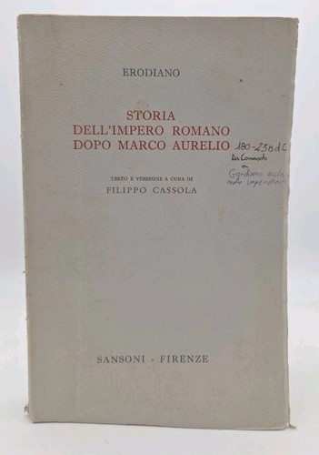 Erodiano storia dell impero - storia, dell'impero